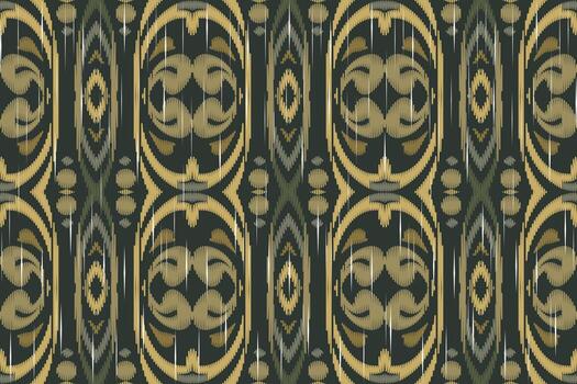 motivo ikat floral cachemir bordado antecedentes. ikat vector geométrico étnico oriental modelo tradicional.azteca estilo resumen vector diseño para textura,tela,ropa,envoltura,pareo.