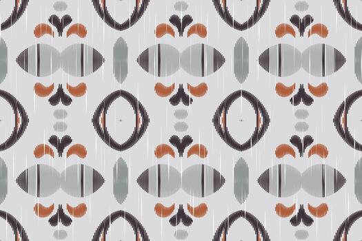 motivo ikat floral cachemir bordado antecedentes. ikat diseño geométrico étnico oriental modelo tradicional.azteca estilo resumen vector ilustración.diseño textura,tela,ropa,envoltura,pareo.