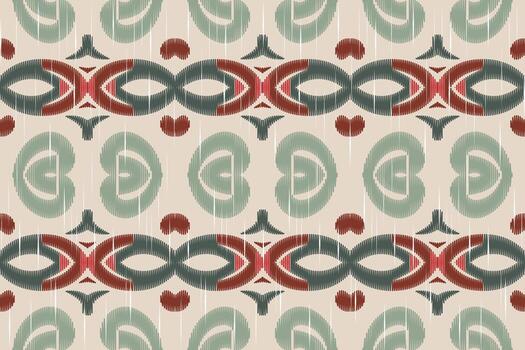 motivo ikat floral cachemir bordado antecedentes. ikat sin costura modelo geométrico étnico oriental modelo tradicional. ikat azteca estilo resumen diseño para impresión textura,tela,sari,sari,alfombra. vector