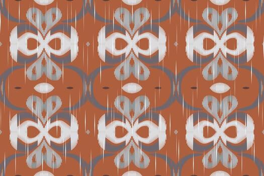 motivo ikat floral cachemir bordado antecedentes. ikat antecedentes geométrico étnico oriental modelo tradicional. ikat azteca estilo resumen diseño para impresión textura,tela,sari,sari,alfombra. vector