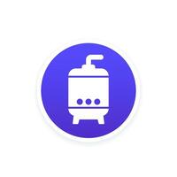 fermentation icon with a tank, vector