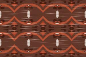 ikat floral cachemir bordado antecedentes. ikat sin costura modelo geométrico étnico oriental modelo tradicional. ikat azteca estilo resumen diseño para impresión textura,tela,sari,sari,alfombra. vector