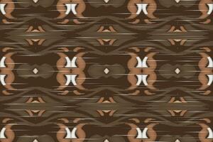 Ikat Damask Paisley Embroidery Background. Ikat Seamless Geometric Ethnic Oriental Pattern Traditional. Ikat Aztec Style Abstract Design for Print Texture,fabric,saree,sari,carpet. vector