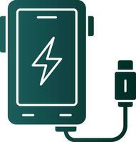 Wireless Charger Vector Icon Design