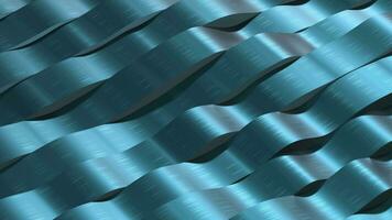 Flowing wave clothe background, 3d rendering. video