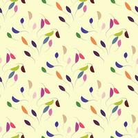 Lovely Flowers with hearts Pattern. vector