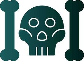 Skull And Bones Vector Icon Design