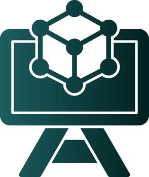 3d Modeling Vector Icon Design