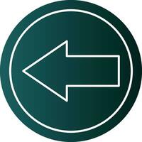Left Arrow Vector Icon Design