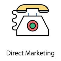 icono de marketing digital vector