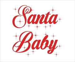 Santa Baby Christmas Vector file