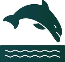 Dolphin Vector Icon Design