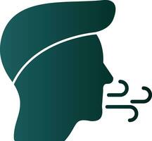 Inhale Vector Icon Design
