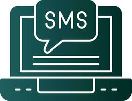 diseño de icono de vector de sms