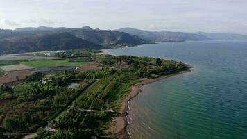 Beach in Fuxian Lake in Yunnan, China. video