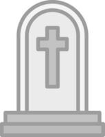 Tomb Vector Icon Design