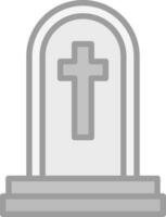 Tomb Vector Icon Design