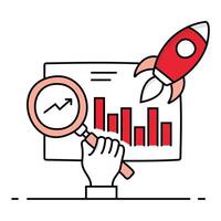 Performance Metrics Icon. Measure and Evaluate. performance metrics, data measurement, evaluation, performance analysis. vector