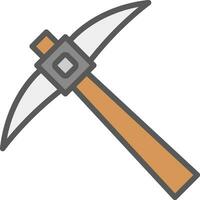 Pickaxe Vector Icon Design