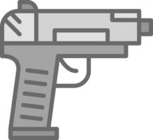 diseño de icono de vector de pistola