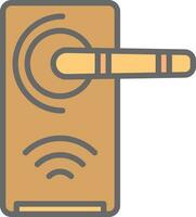 Smart Door Vector Icon Design