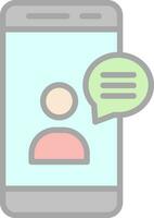 Online CHat Vector Icon Design