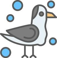 Seagull Vector Icon Design