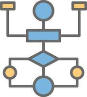 Flow Chart Vector Icon Design