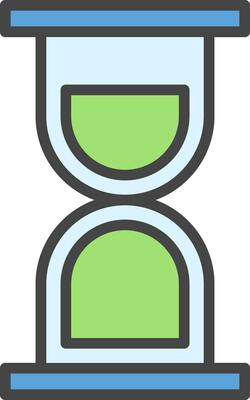 Hourglass Vector Icon Design