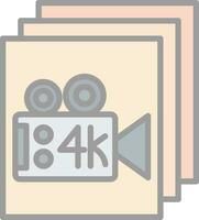 Video Film Vector Icon Design