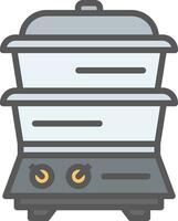 Steamer Vector Icon Design