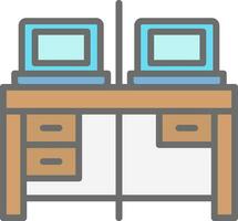 Work Space Vector Icon Design