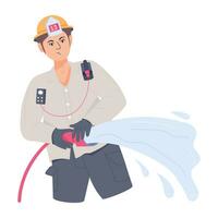 Trendy Construction Hose vector