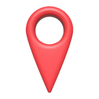3D Pointer pin location symbol. Marker icon sign. checkpoint icon. png