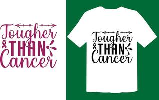 Tougher Than Cancer T Shirt File vector