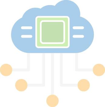 Cloud Computing Vector Icon Design
