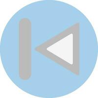Previous Track Vector Icon Design