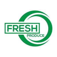 Fresh produce vector logo or icon, White background fresh produce logo