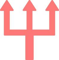 Triple Arrows Vector Icon Design