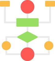 Flow Chart Vector Icon Design