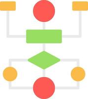 Flow Chart Vector Icon Design