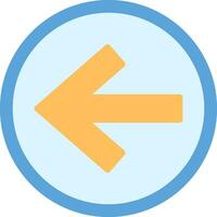 Backward Vector Icon Design