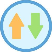 Up and Down Arrow Vector Icon Design