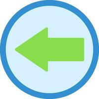 Left Arrow Vector Icon Design