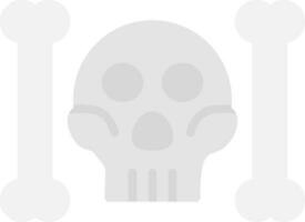 Skull And Bones Vector Icon Design