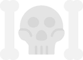 Skull And Bones Vector Icon Design