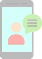 Online CHat Vector Icon Design