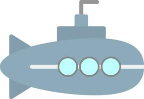 Submarine Vector Icon Design