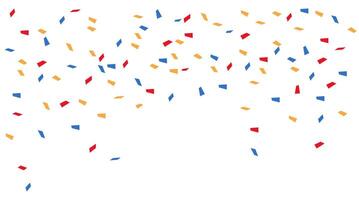 Multicolored festive confetti for decorating invitations, cards and backgrounds vector