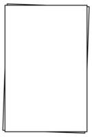 Simple black border frame. Vector design.